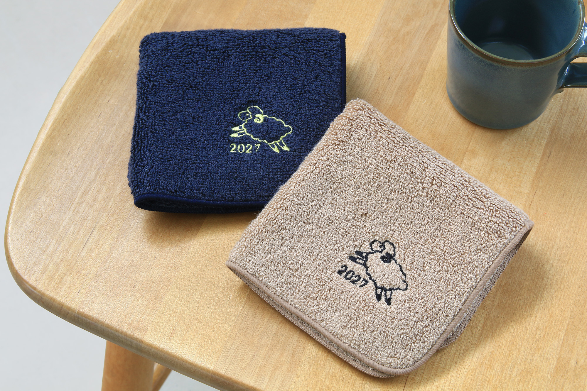 干支刺繍お年賀タオルハンカチ