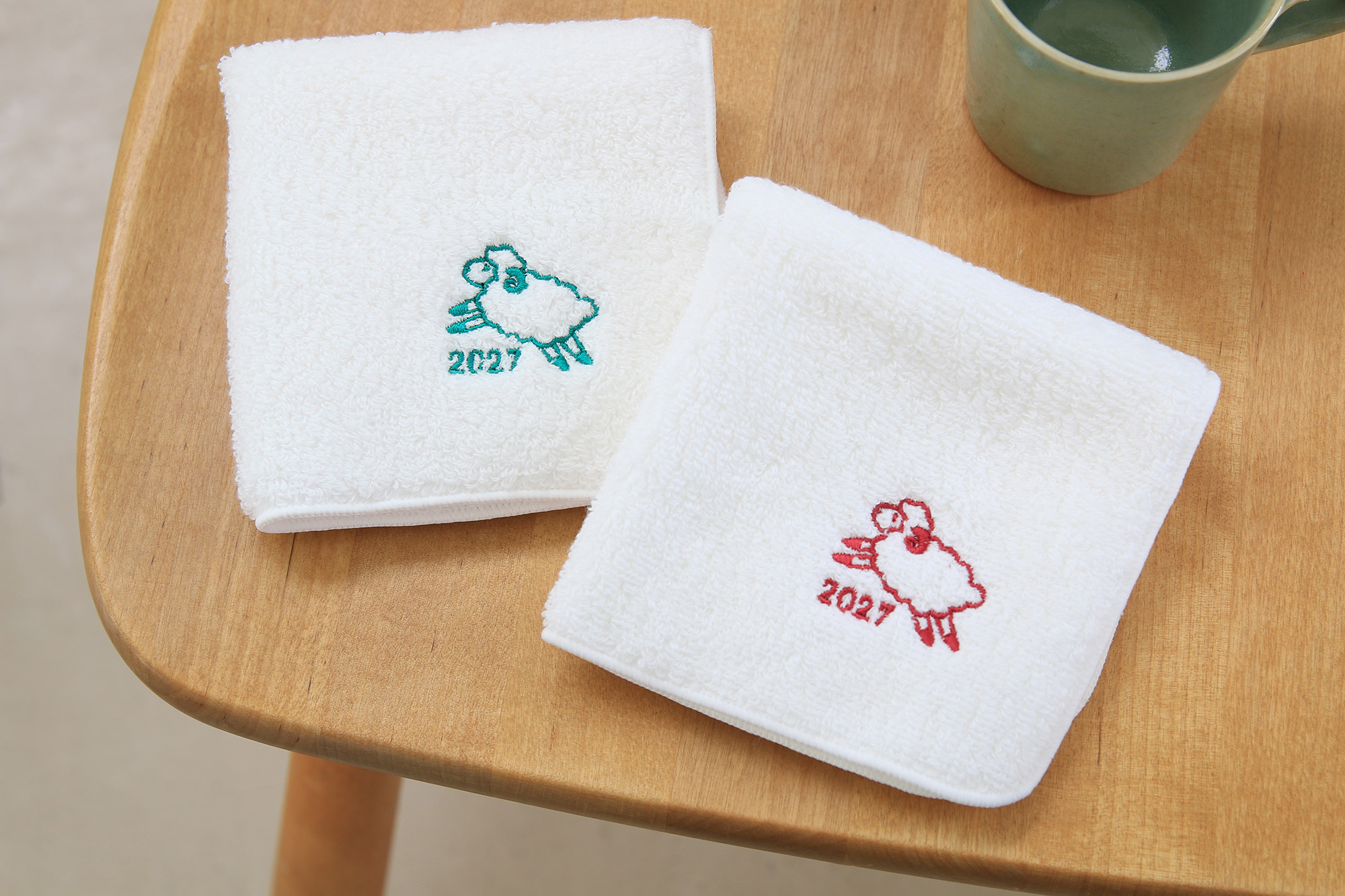 干支刺繍お年賀タオルハンカチ