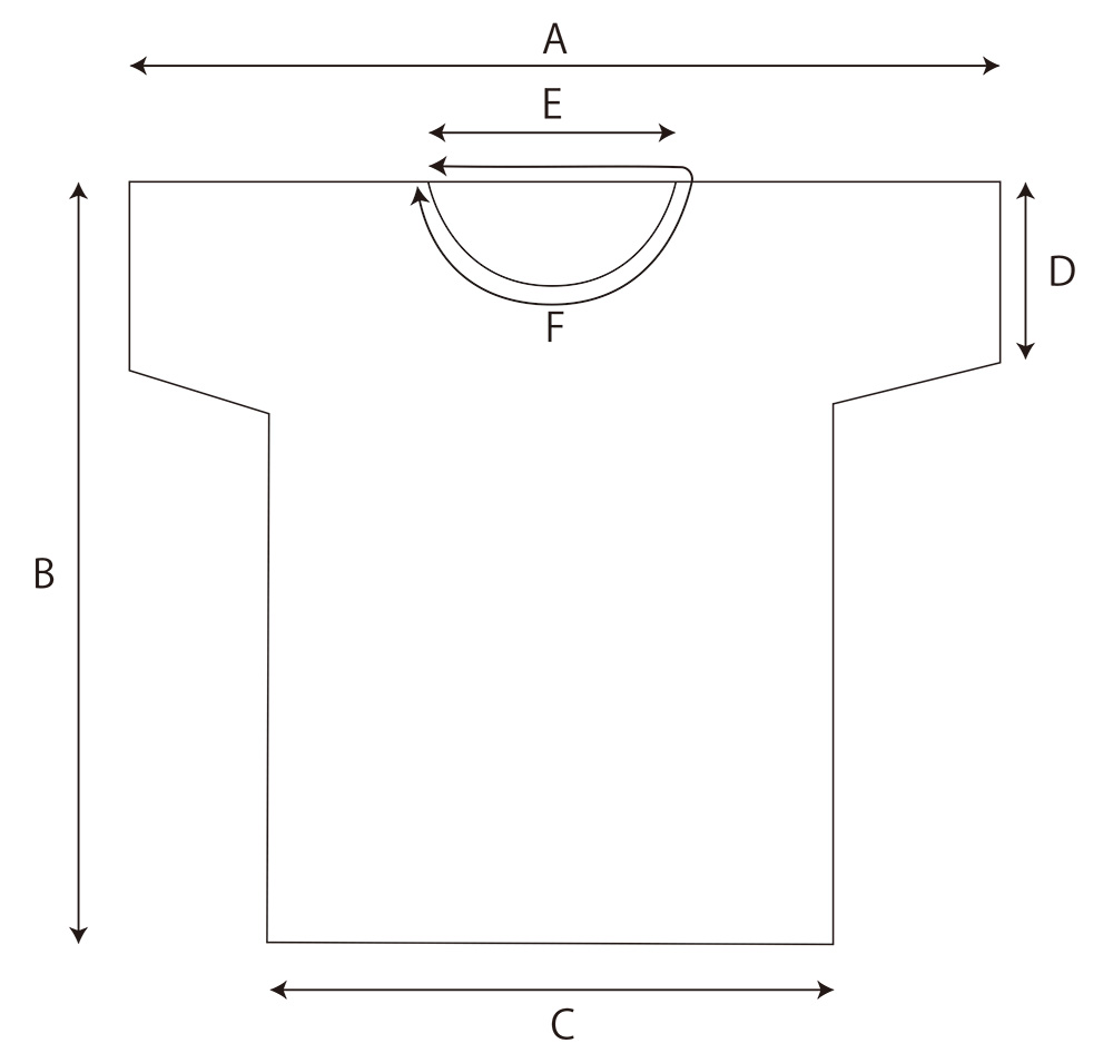オーガニックTシャツサイズ