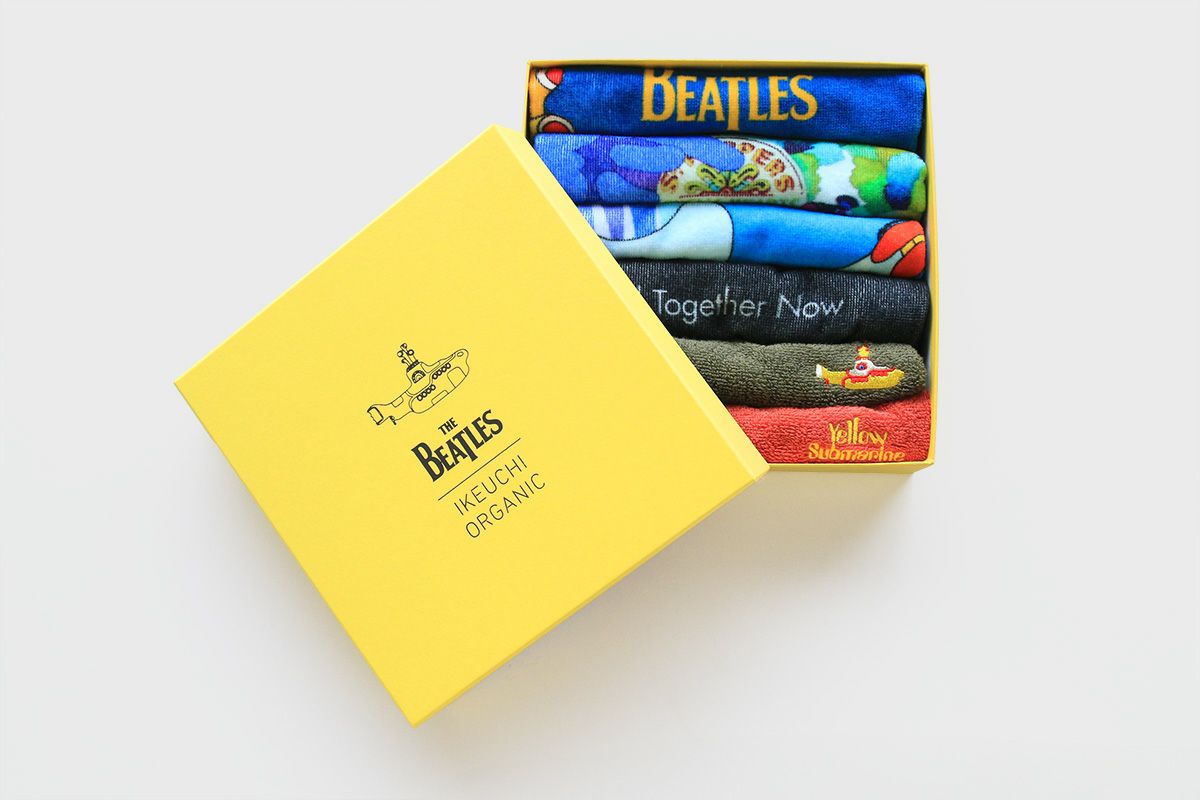 Beatlesタオルハンカチ『Yellow Submarine 50th BOX』 | IKEUCHI