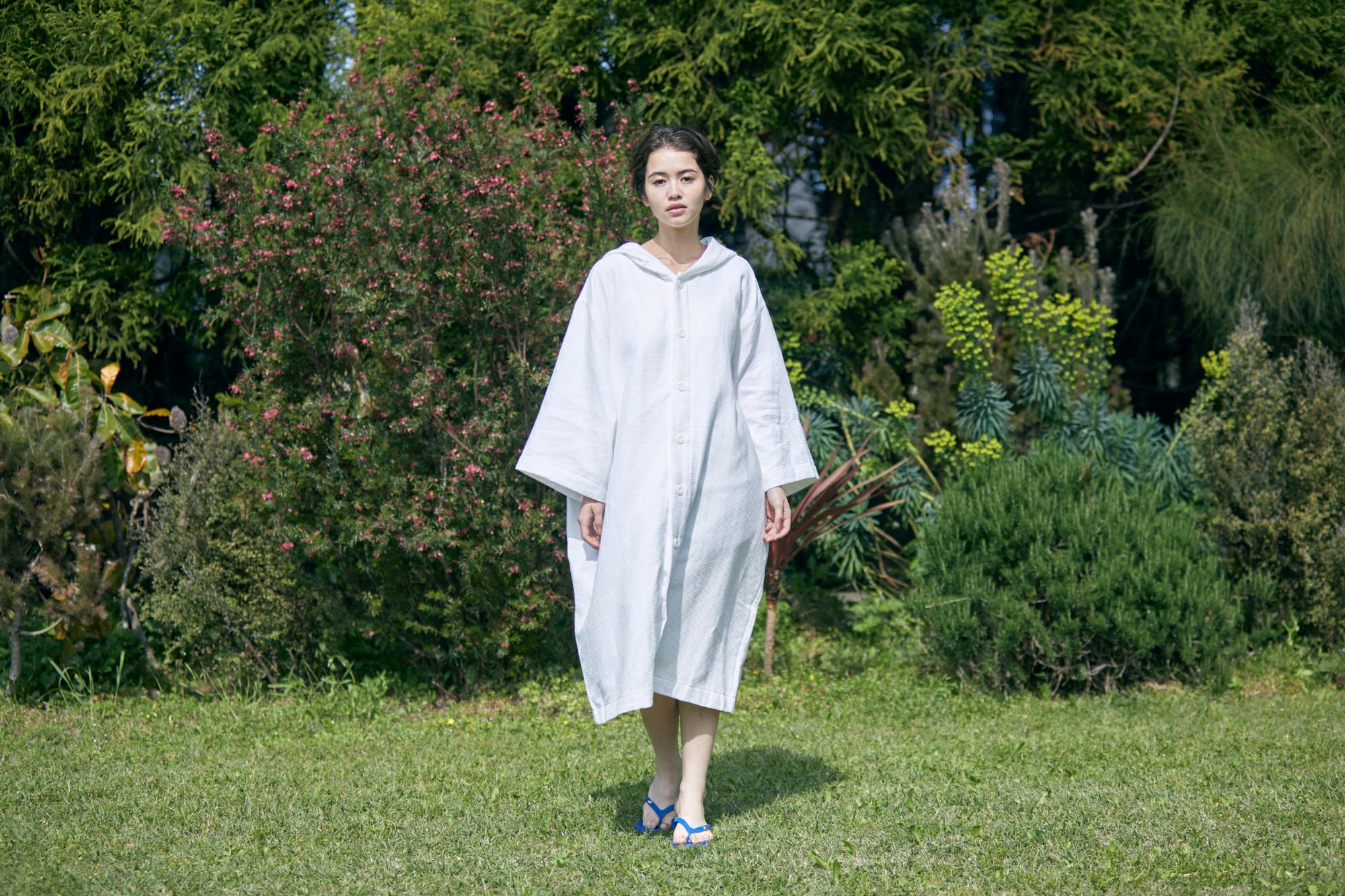 オーガニックコットンのサウナポンチョ| オーガニックコットン100